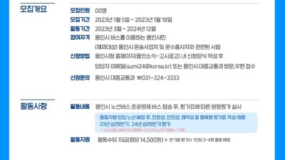 버스 준공영제 시민평가단 100명 모집